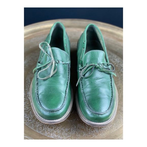 Kenneth Cole Reaction Men’s Green Loafers Slip On Top Sider Boat Deck Sz 11.5 - Picture 3 of 14